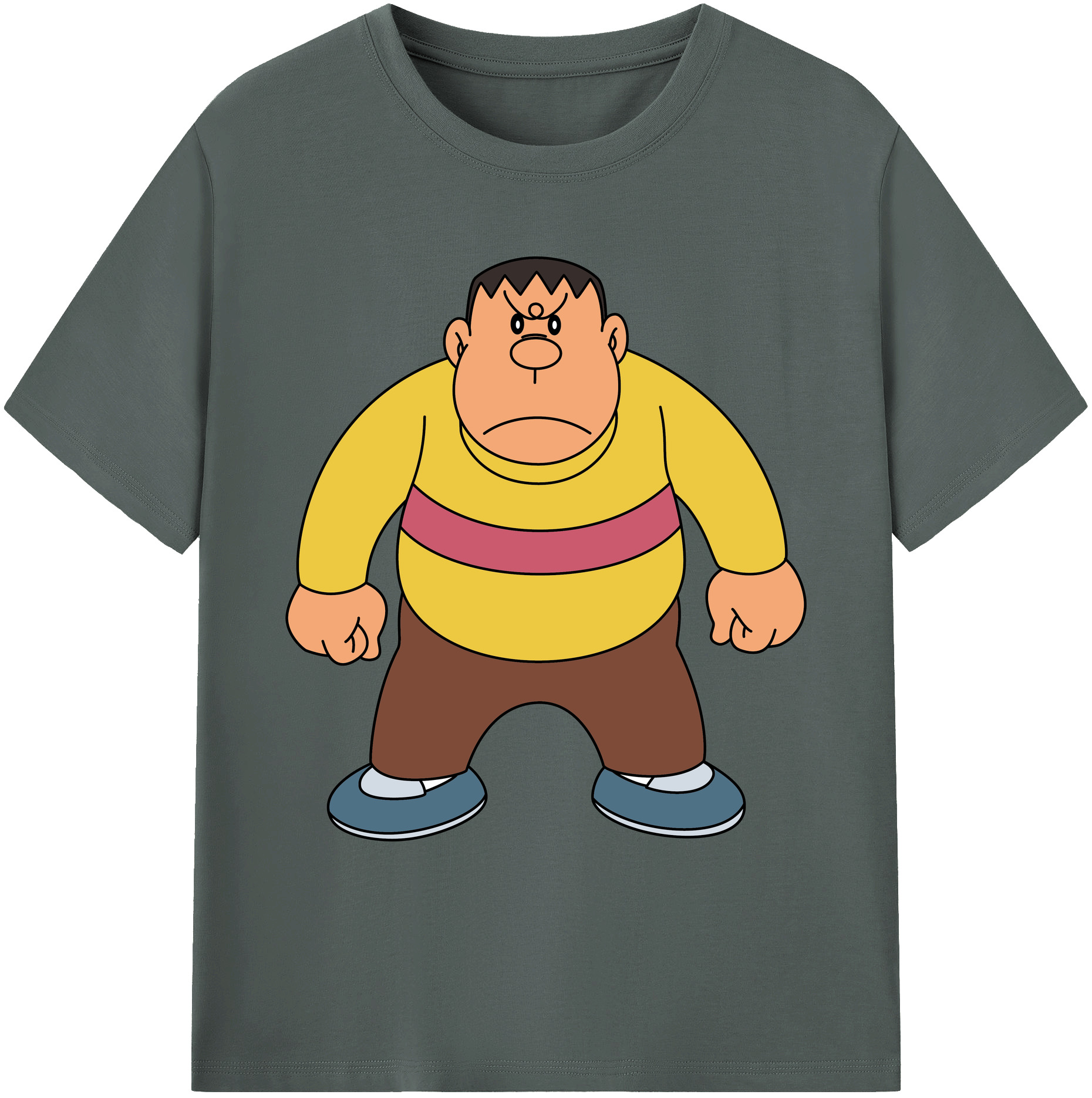（画像用） ドラえもん 剛田武 Doraemon Gouta Takeshi 綿100％ メンズ半袖Tシャツ｜肌触りやわらか＆通気性